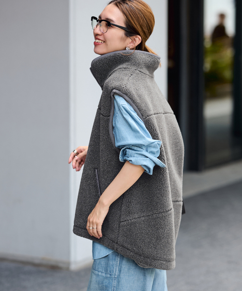 FRAMeWORK（フレームワーク）の「ウールボアベスト（ブルゾン）」 - WEAR