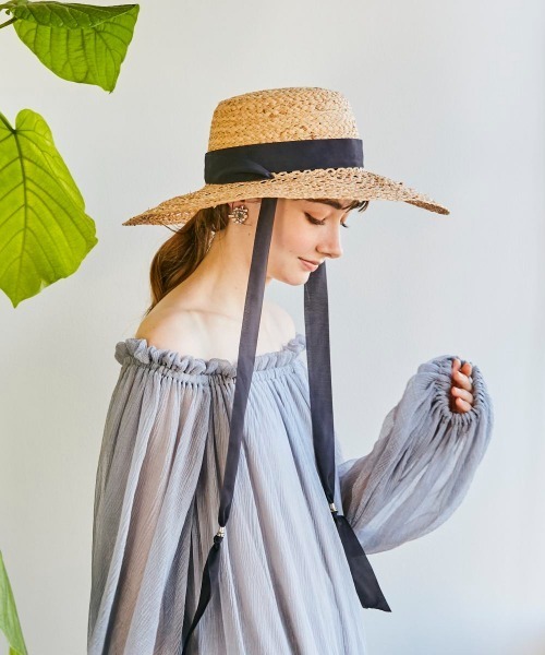 Chapeau d' O（シャポードオー）の「Chapeau d' O Raffia Lace