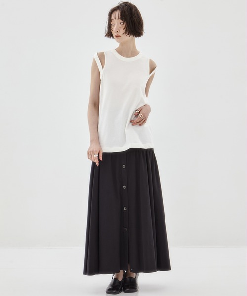 2枚セット】新品 CINOH チノ ノースリーブ タンクトップ 38 CINOH/チノ