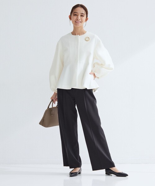 size SHORT/TALLあり］パウドレ ワイド パンツ ウォッシャブル