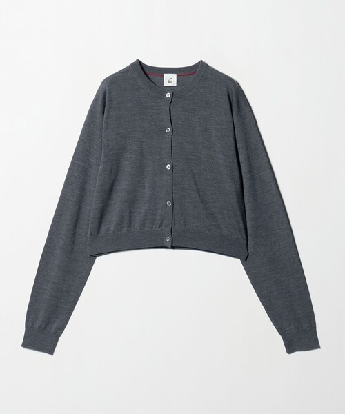 セール】＜6(ROKU)＞ウール クロップド カーディガン（カーディガン