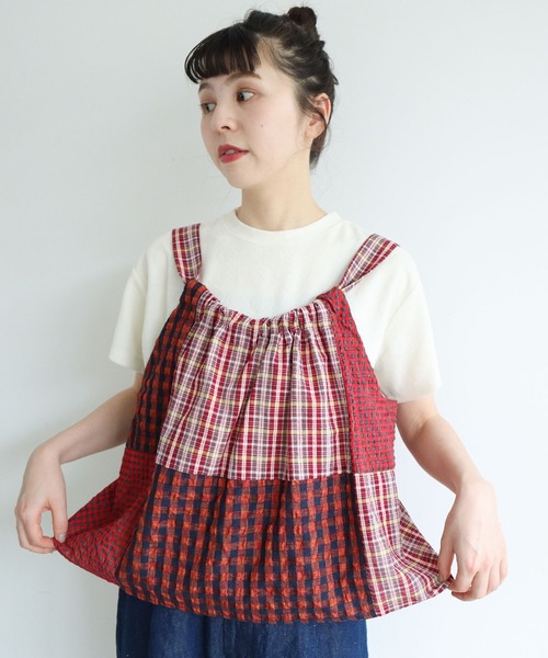 l'atelier du savon（アトリエドサボン）の「○エプロンパッチワーク