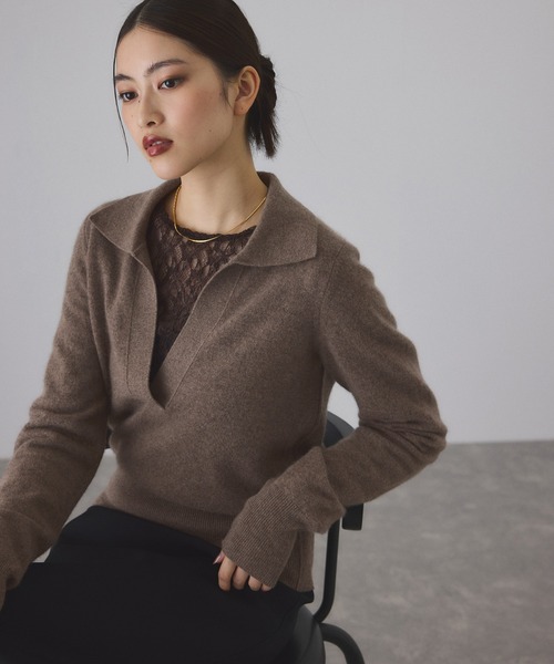 セール】カシミヤポロニット（ニット/セーター）｜ADAM ET ROPE