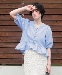 スリーブフリルブラウス パフ」に該当するファッション通販 - ZOZOTOWN