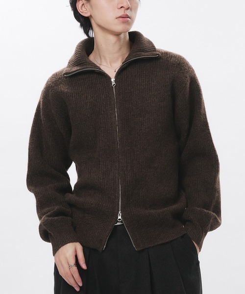 セール】Double Zip Drivers Knit / ダブルジップドライバーズニット