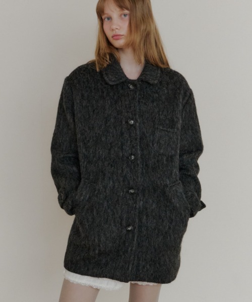 round collar wool coat / ラウンドカラーウールコート（その他