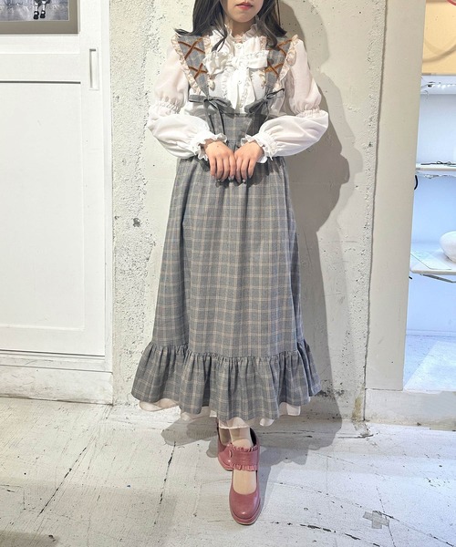 MILK（ミルク）の「クララ ジャンパースカート（ジャンパースカート