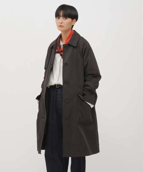 WORN COTTON NYLON（ステンカラーコート）｜MHL.（エムエイチエル）の