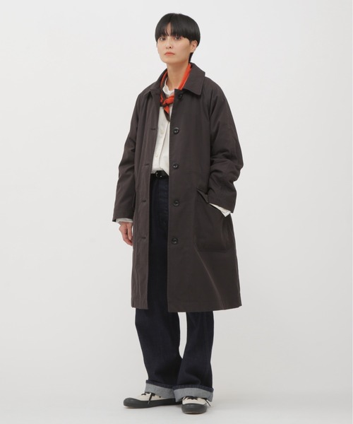 WORN COTTON NYLON（ステンカラーコート）｜MHL.（エムエイチエル）の