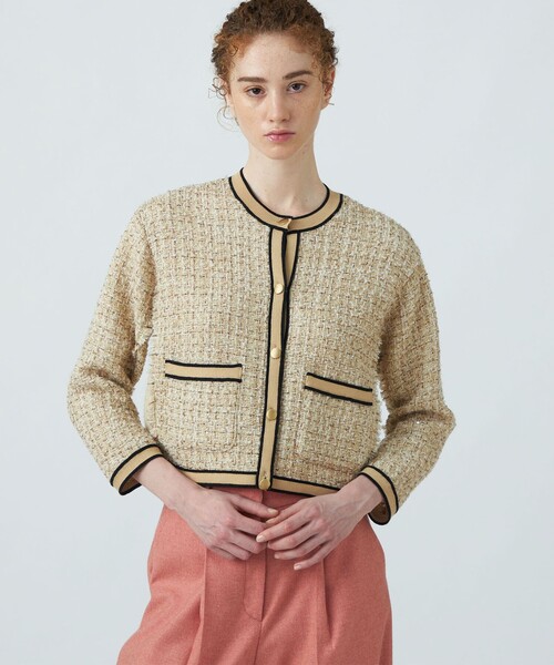 BALLSEY（ボールジィ）の「ニットコンビツイード クルーネック