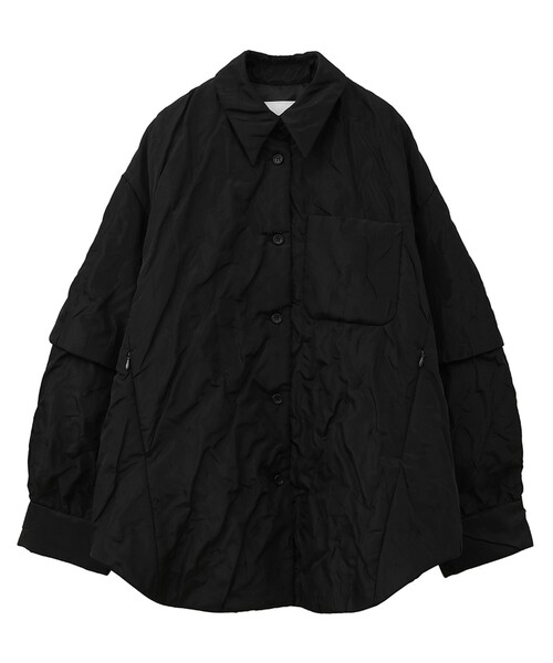 セール】【CLANE/クラネ】PADDED CRUMPLY SHIRT JACKET/パデッドシャツ