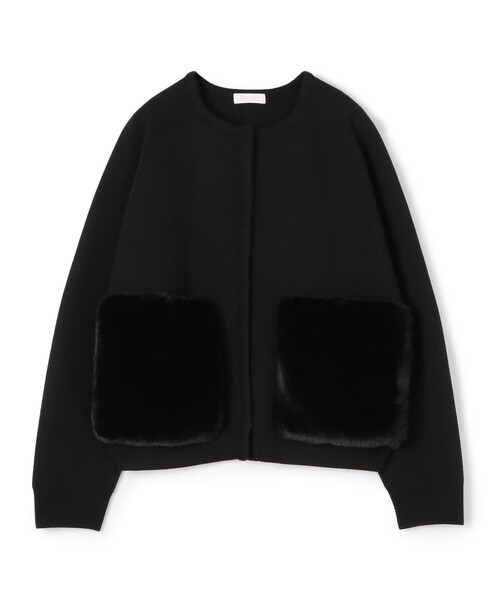 BALLSEY（ボールジィ）の「ウールポリエステルミラノリブ ファー