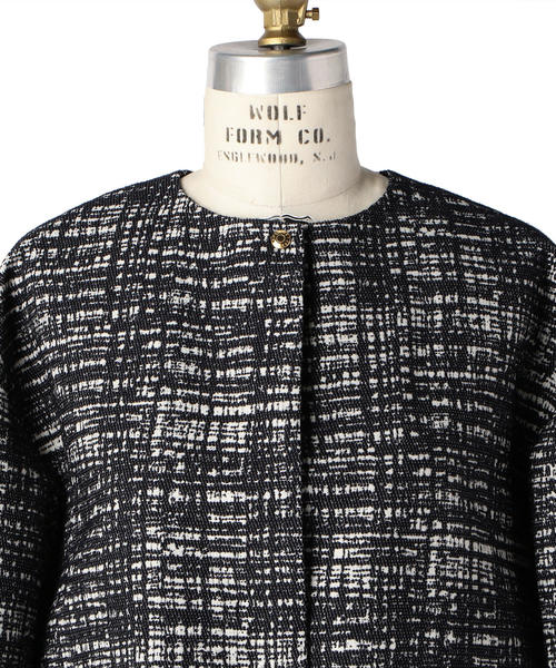 Drawer（ドゥロワー）の「Drawer ジャカードノーカラージャケット