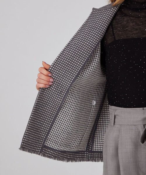 BALLSEY（ボールジィ）の「ワッフルツイード ノーカラージャケット