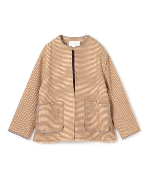 BALLSEY（ボールジィ）の「ワッフルツイード ノーカラージャケット