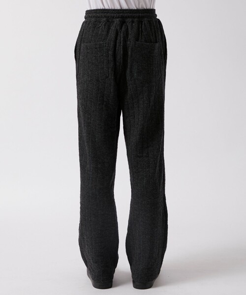 MATSUFUJI/マツフジ】Striped Quilt jacquard Trousers（スラックス