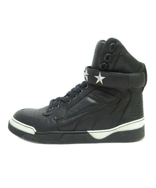 ブランド古着】スタースタッズレザーハイカットスニーカー シューズ