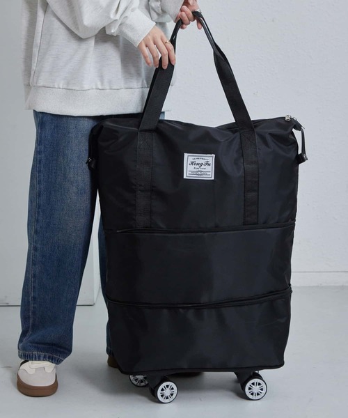セール】キャスター付き 2WAYキャリーバッグ/トートバッグ ボストン