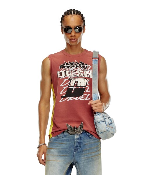 DIESEL（ディーゼル）の「メンズ タンクトップ プリント（タンクトップ