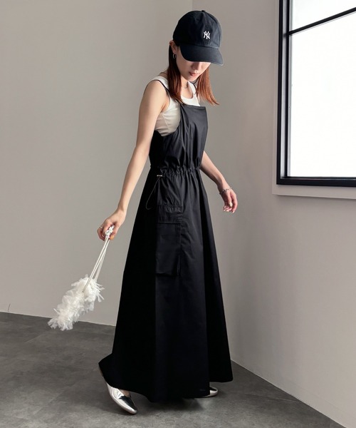 ISOOK / アイスー】カーゴデザインキャミソールワンピース / カーゴ