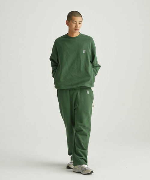 ocosic】ドローコードストレートロゴスウェットパンツ（セットアップ