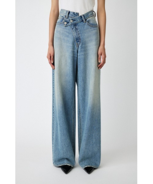 CROSS WAIST WIDE STRAIGHT / クロスウエストワイドストレート（デニム