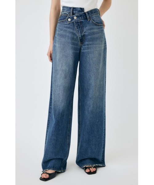CROSS WAIST WIDE STRAIGHT / クロスウエストワイドストレート（デニム