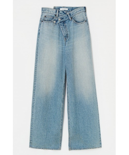 CROSS WAIST WIDE STRAIGHT / クロスウエストワイドストレート（デニム