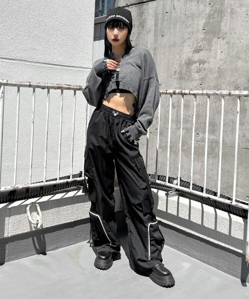 セール】【LVEU.】ジッパーポケットデザインカーゴパンツ / ボトムス