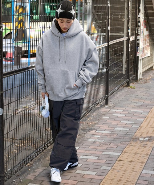 12oz ヘビーウェイト ビッグシルエット プルオーバー パーカー MONO