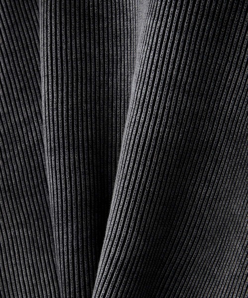 CLEL】Basic/Spray Rib Knit Shirt Cardigan / ベーシック/スプレー畦