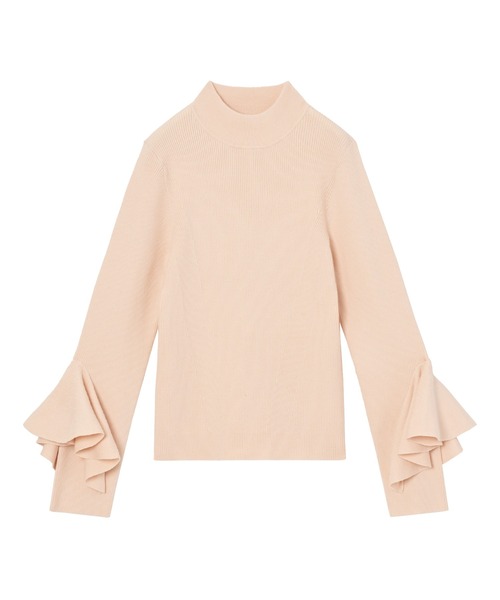 ANAYI（アナイ）の「ラッフルスリーブリブニットプルオーバー（ニット