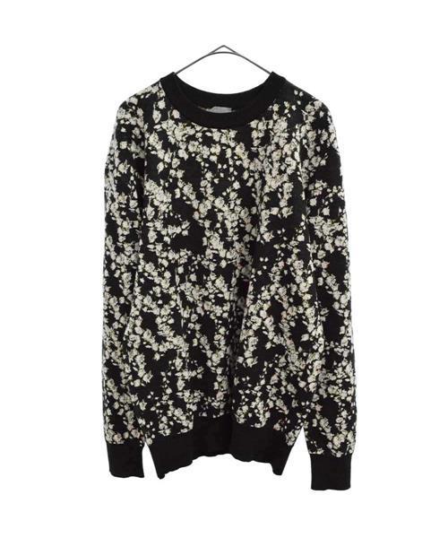 ブランド古着】鈴蘭 スズランフラワーデザイン総柄ニットセーター