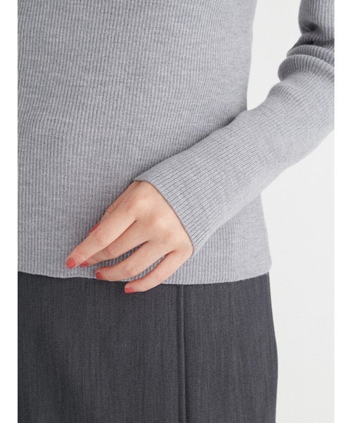 CELFORD（セルフォード）の「シルク混衿付きニットプルオーバー