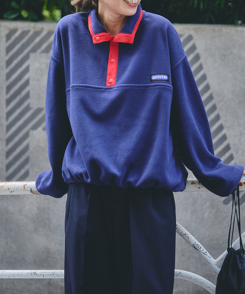 フリーススナップブルゾン ユニセックス着用可（その他アウター