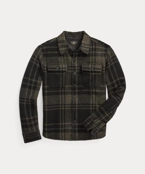 RRL（ダブル アール エル）の「チェック ウール ジャカード ワーク