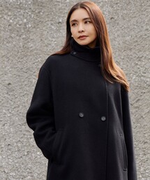 23区｜ニジュウサンク（レディース）のチェスターコート（ブラック