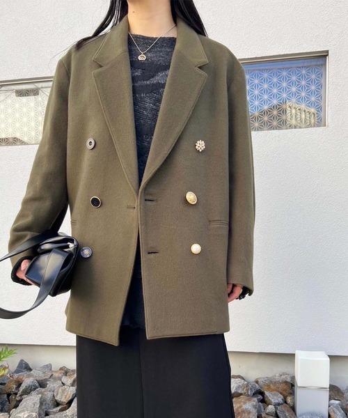 Ameri（アメリ）の「UND EMBELLISH PAPA JACKET（テーラードジャケット