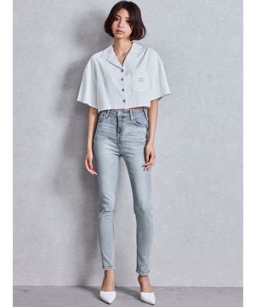 ハイウエストワンウォッシュスキニーパンツ（デニムパンツ）｜GYDA