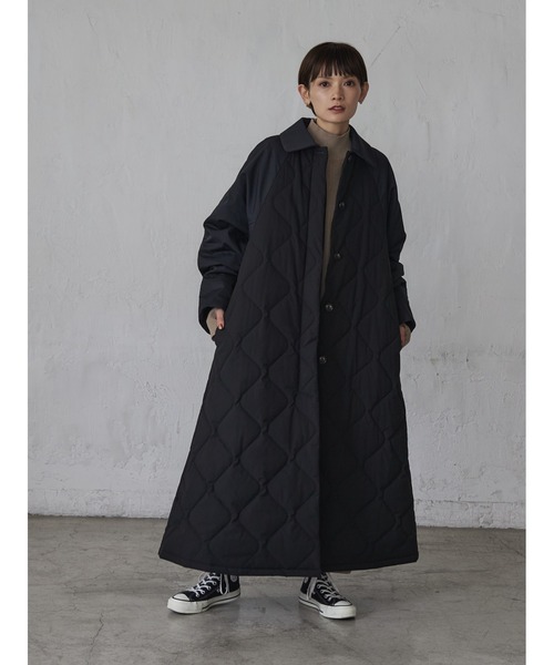 rem closet（レムクローゼット）の「異素材中綿キルティングコート
