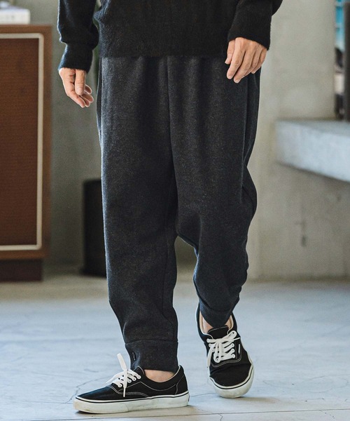 セール】mp12821- Soft Melton Hem Cuffs Pants メルトンパンツ