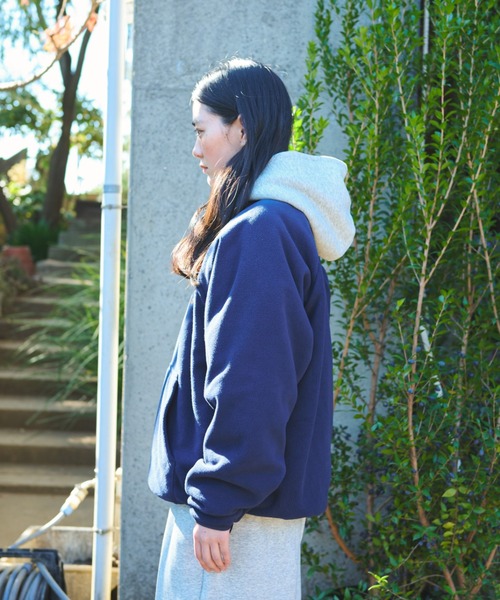 B.Base Framed Stitch Half-Zip Fleece / B.Baseフレームドステッチ