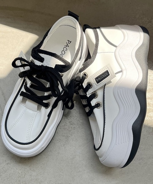 セール】なみなみソールモノトーンスニーカー（スニーカー）｜Nana