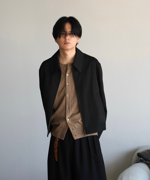 TECH WOOL GABARDINE ZIP BLOUSON【SET-UP】（ブルゾン）｜WYM LIDNM