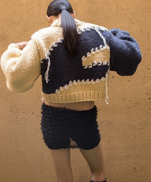 leinwande（ラインヴァンド）の「Snow Slope Intarsia Top（ニット