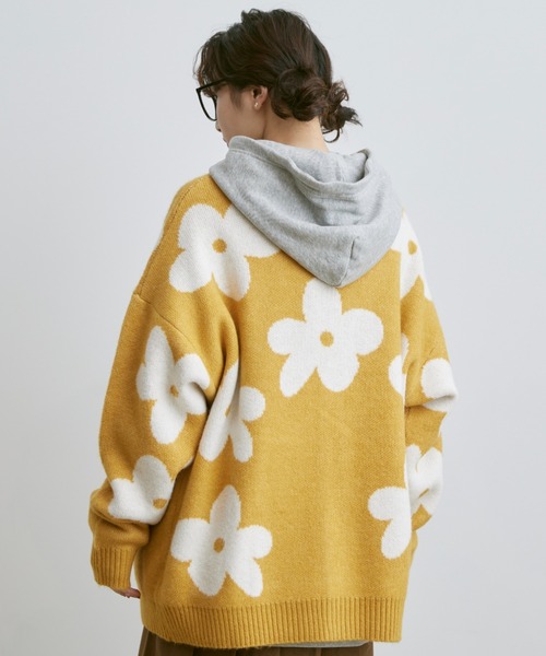 Remember.（リメンバー）の「flower knit cardigan / フラワーニット