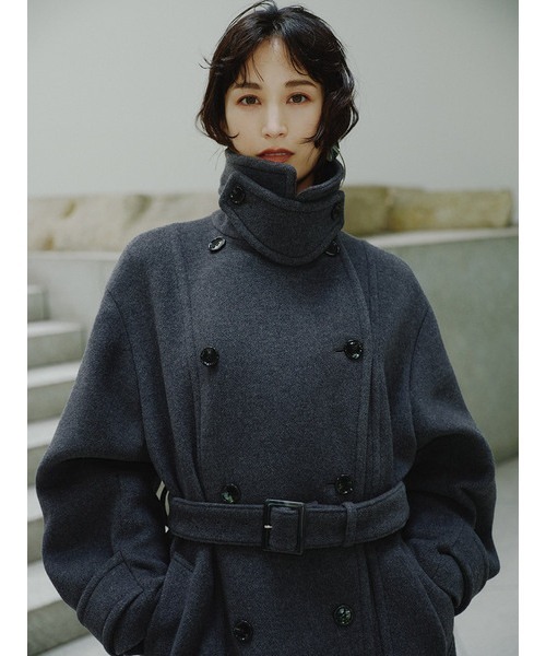 FRAY I.D（フレイアイディー）の「スタンドカラーダブルコート（その他