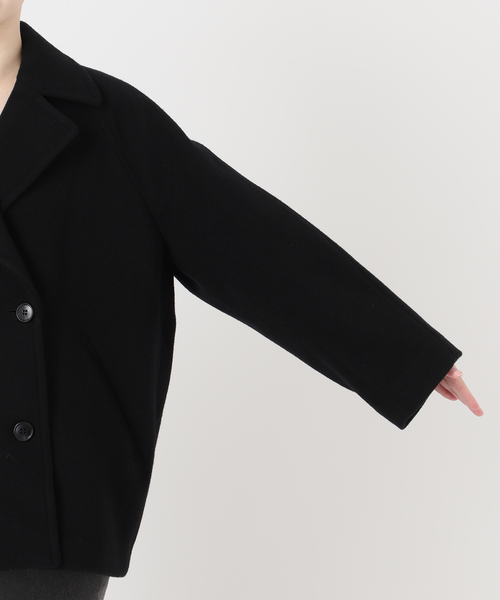 セール】《WEB限定追加》尾州ウールショートPコート（その他アウター