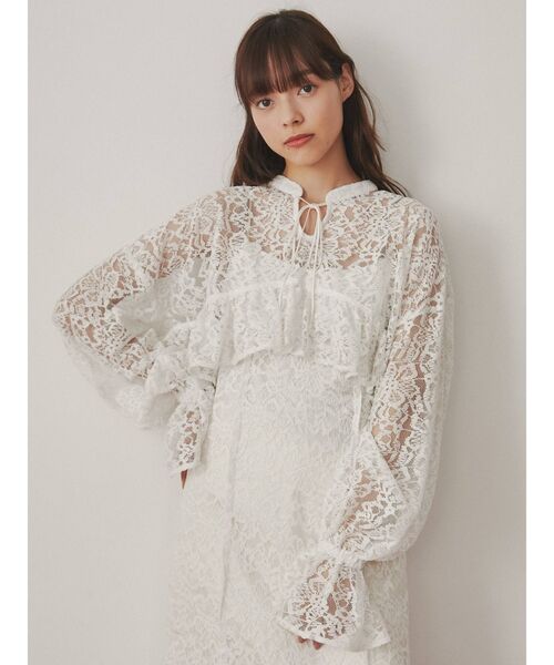 merry jenny（メリージェニー）の「fluffyショートレーストップス