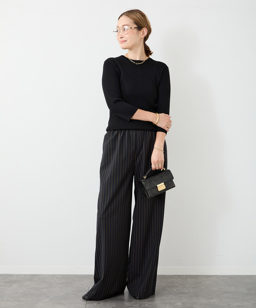 Rib クルーネック プルオーバー（ニット/セーター）｜Deuxieme Classe